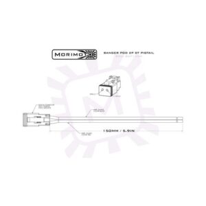 Morimoto Pigtail Harness for Banger Series Pod Lights