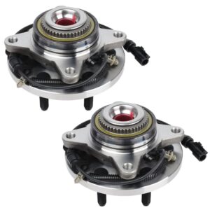 4WD Front Wheel Hub & Bearing Assembly (Pair) - Ford F-150 (2009-2010, 6-Lug w/ABS)